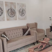 طقم كنب 10 مقاعد • ماصات • ميز شاشة هدية