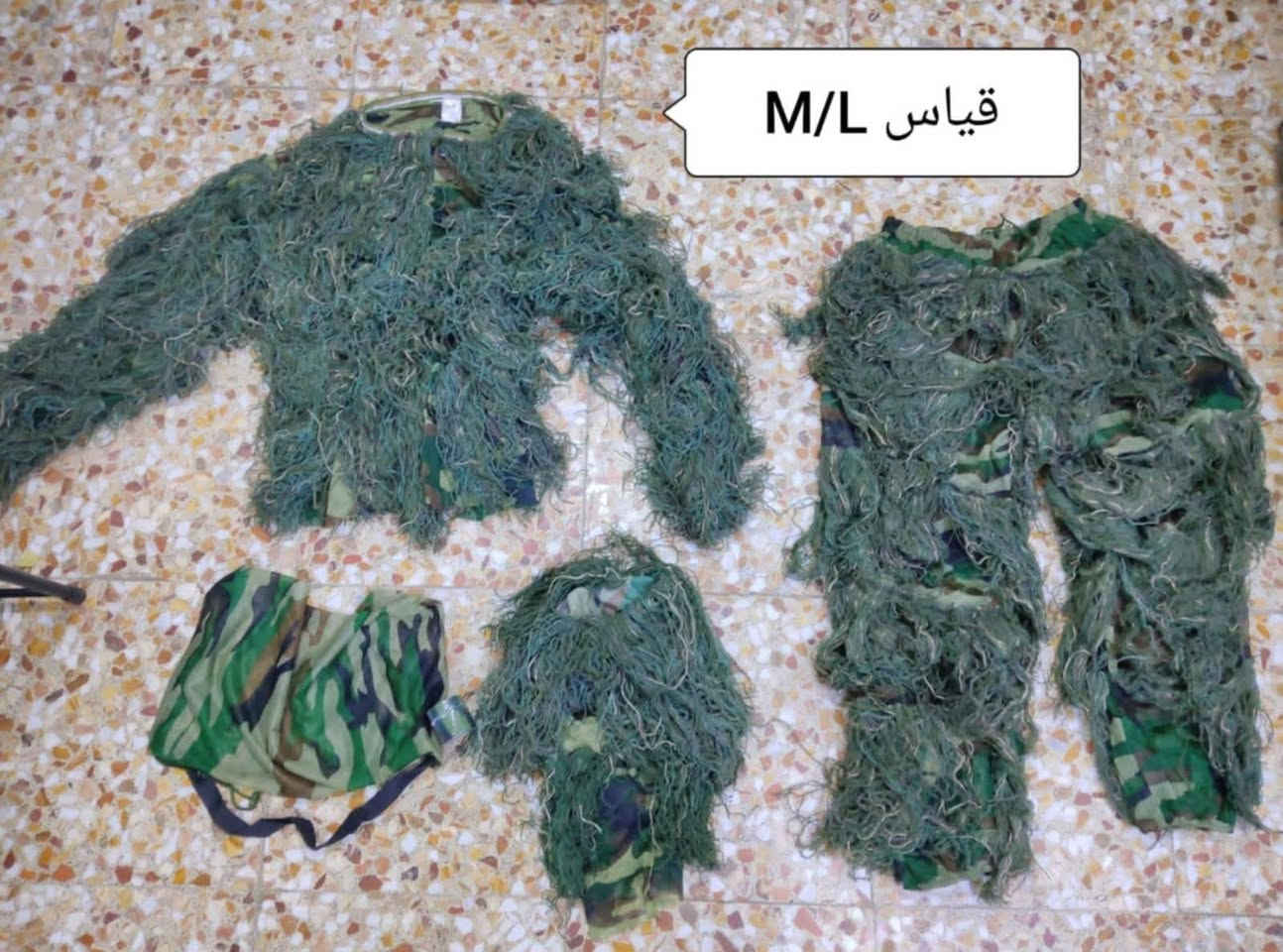 بدلة عسكرية تمويه
تلبس على الجهتين 
القياس M/L
امزون اوربي الاول القديم 
السعر 25 الف
متوفر توصيل لجميع محافظات العراق 
اهلا وسهلا بالجميع


**إذا كنت صاحب هذا الإعلان وتريد حذفه لأي سبب، رجاءا أرسل رسالة إلى الدعم الفني**