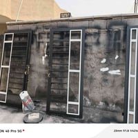 يا الله شغل درجة اولى صبغ شبابيك وابواب  بيع وتنصيب كافه الجام والمراي...