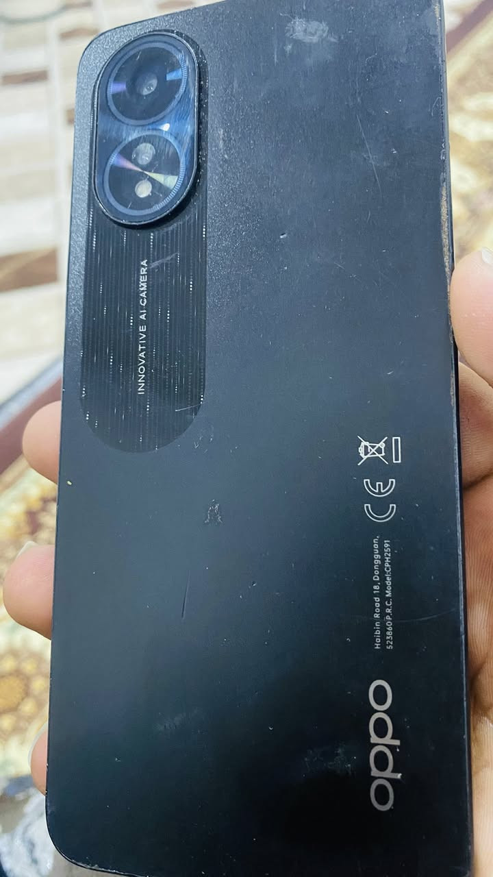 السلام عليكم جهاز oppo  A18     الذاكرة ١٢٨ البطارية ٥٠٠٠   المعالج G85     رام  400\400

جهاز للبيع مستعجل علي    السعر 110 الاف بي مجال حك الجية 

اتصل ***********
