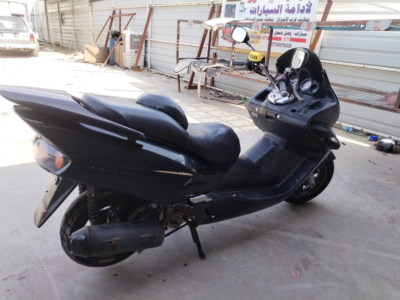 السلام عليكم للبيع صفر 06 دراجه فورزا كهربائيات كلها شغاله مكفوله كفاله عامه من كلشي سعر ٦٢٥وبيه مجال بصيط عنوان  بغداد بسمايه ***********
