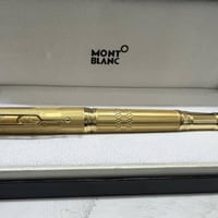 مون بلان أصلي • قلم فاخر مطلي ذهب • السماوه