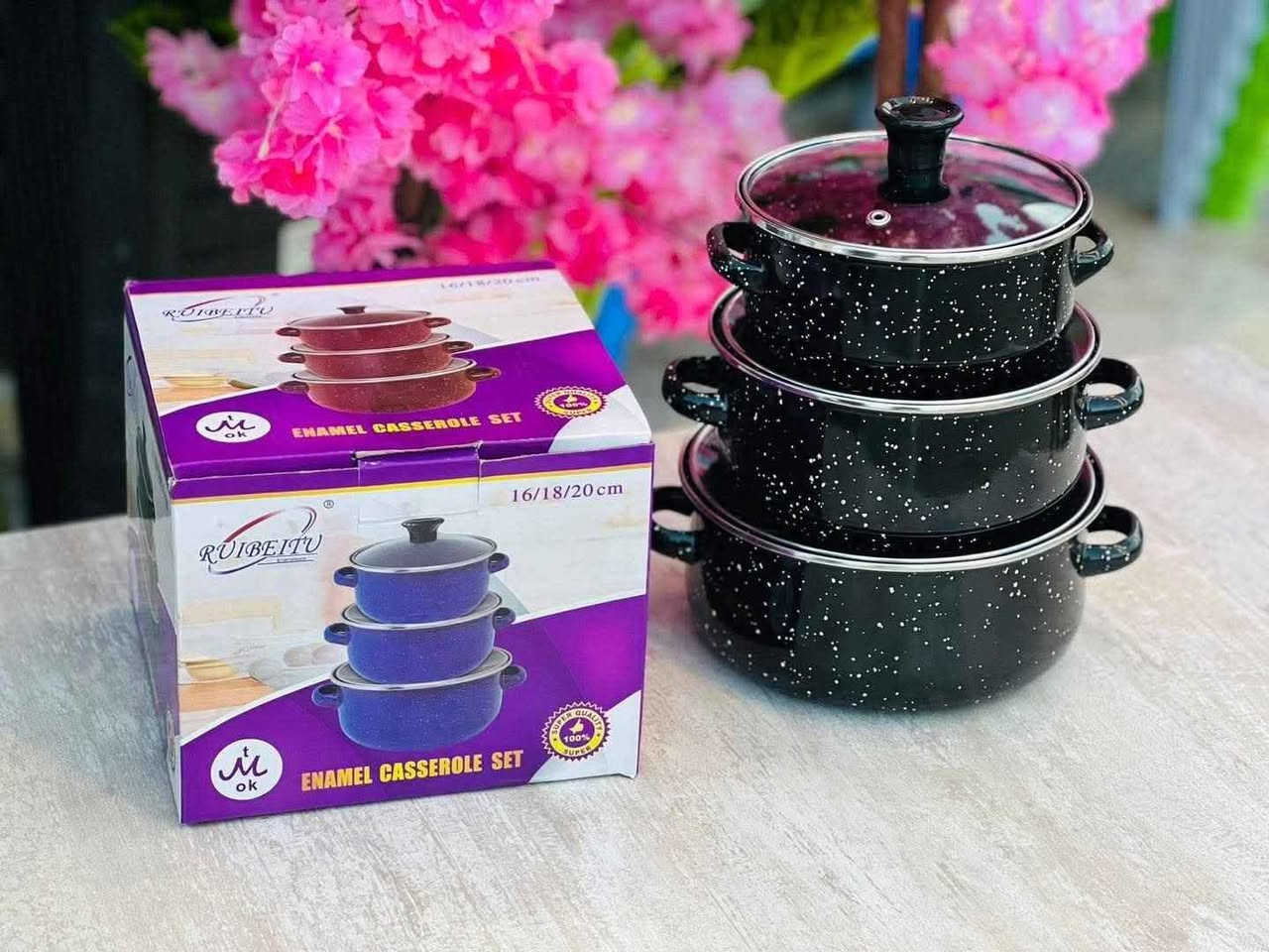 اواني طهي بأحجام 20سم / 18 سم / 16 سم 
بلون اسود المطلي بالمينا للمطابخ
يتوفر خدمة توصيل لكل المحافظات بغداد, العراق


**إذا كنت صاحب هذا الإعلان وتريد حذفه لأي سبب، رجاءا أرسل رسالة إلى الدعم الفني**