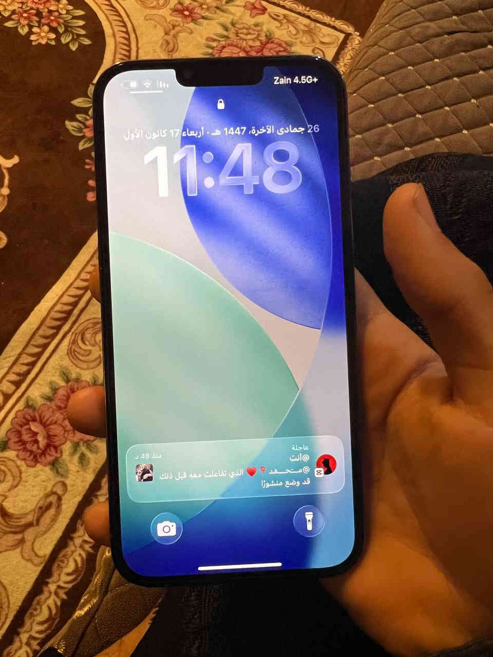 السلام عليكم 13برو ماكس بطاريه 81 شرق اوسط الذاكره 256 الجهاز ما مفتوح السعر 750مكاني ديالى رقم الهاتف ***********
