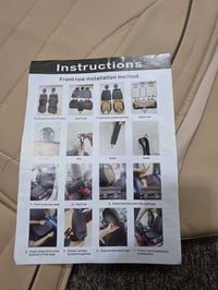 جلد بيج • تيجان مطرز • ٥ مقاعد