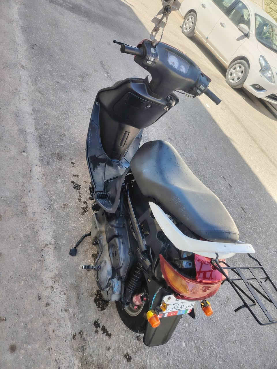 السلام عليكم دراجه فراشه البيع كفاله عامه سلف هندر شاير كله شغال محرك حاويه سعره 450 وبيه مجال مكاني نجف الي مو شراي لا يتعبني @إشارة رقم ***********
