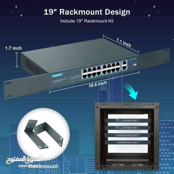 📡 سويتش شبكة PoE غير مُدار (Unmanaged PoE Switch)
🔹 ماركة: YuanLey
🔹 عدد المنافذ: 16 منفذ PoE + منافذ إضافية
🔹 Plug & Play (يعمل مباشرة بدون إعدادات)
🔹 هيكل معدني قوي
🔹 حماية من الصواعق حتى 4KV
🔹 سرعة تحويل عالية 12Gbps
🔹 مناسب للكاميرات، أجهزة الشبكة، والراوترات
💰 السعر: 75
📍 للتواصل على رقم ***********
التوصيل داخل كربلاء فقط
