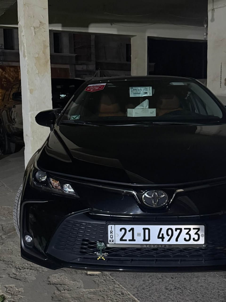 السلام عليكم 
كورلا 2023 خليجي شركة مهند 
كفاله عامة رقم سليمانيه لون اسود 
داخل قيسي
كشنات جلد 
فتحة سلايت 
سيارة على وضع الشركة ماشيه 15 الف كيلو 
المكان /صلاح الدين بيجي 
السعر/175 وبيها مجال 
الرقم /*********** تكريت, صلاح الدين
