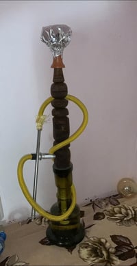 نركيلة • خشب جوز اصلي • معمرة تفاحتين