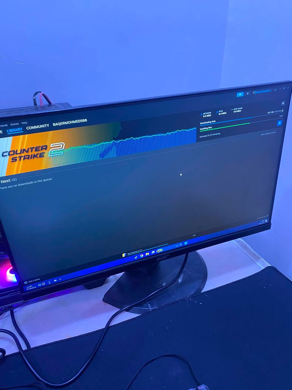 السلام عليكم تجميعه للبيع ‼️
المواصفات الكارت شاشه 2060 6g 
المعالج R5 2600
رامات 16 rgb  
ssd512
HHd1T
مع شاشه من شركه ايسر 165 هرتز ماوس ريد دراكون RGb كيبورد شركه رايزر حجم 60 مع سماعه نسيت شركتها بس خوش سماعه 
مذربورد asus B410 الحاسبه استعمال قليل السعر 750 قفل تواصل ***********
