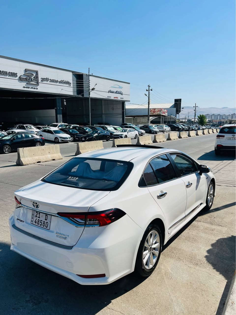 Toyota corolla 2024 
٢٤ هەزار رۆشتوە 
قوبێکی بەسیتی هەیە لە سنوقەکەی ژێر رەقەمەکەیە
کامل جوانکاری بۆ کراوە 
تەحویل خرامە بە شەرت
ناونیشان:سلێمانی
***********
*********** السليمانية, العراق
