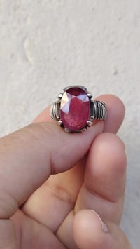 ياقوت افريقي • فضة 925 • صياغة يدوية