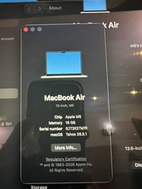 ماك بوك اير • M5 • رام١٦ ٥١٢جيجا