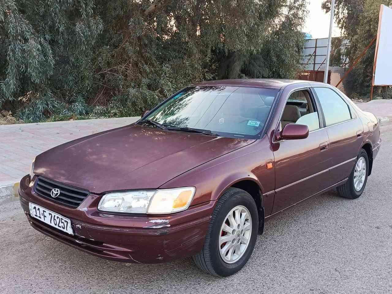 السلام عليكم للبيع  كامري موديل 1999 وارد امريكي  مصبوغه عام جماليه بدون حادث محرك وكير وتبريد وتدفئه   جاهز  رقم بغداد  تحويل مباشر السعر 75 مكان الفلوجه  للاستفسار الاتصال ***********
