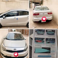 كيا ريو موديل 13 سياره جاهزه  لون سلفري رقم كربلاء انكليزي  بسمي تحويل...