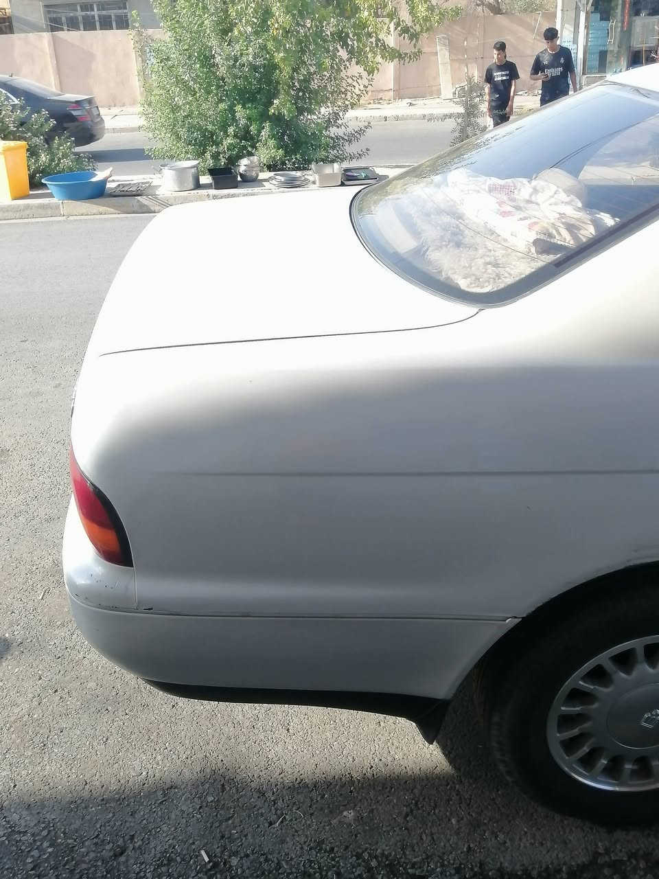 سلام عليكم سيارة بطه للبيع موديل ٩٣ رقم نينوى ظررها جاملغ الأمامي نصو صبغ وجاملغ الخلفي بارد مكان السياره موصل السعر 54$ رقم الهاتف ***********

