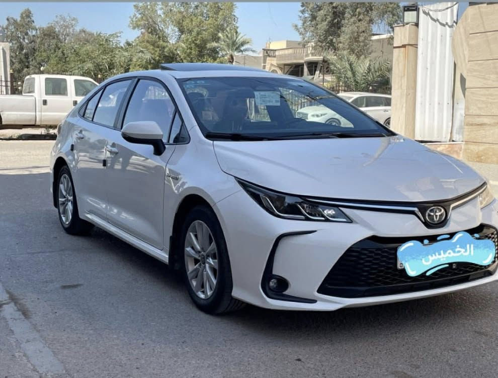 السلام عليكم عندي كورلا هايبرد 2024 السيارة كفاله عامه من الصبغ والضربه والتبديل والبارد السيارة جديده بمعنى الكلمة ماشيه 27 الف رقم بغداد تحويل ثاني يوم السيارة فول 1/1 
فتحة 
بصمة 
نظام تحكم ستيرن 
نظام نقطه عمياء 
حساسات اماميه خلفيه 
نظام تحديد مسار 
شاشة كبير 
سايد بريك بصمة 
ابل كار بلي 
كامرة خلفيه 
توقف ذاتي 
اوتو هولد 
قطعتين تبريد 
وباقي المواصفات المعروفه للفول 
مكاني بغداد 
السعرررررر 147$ 
للاتصال 
***********
