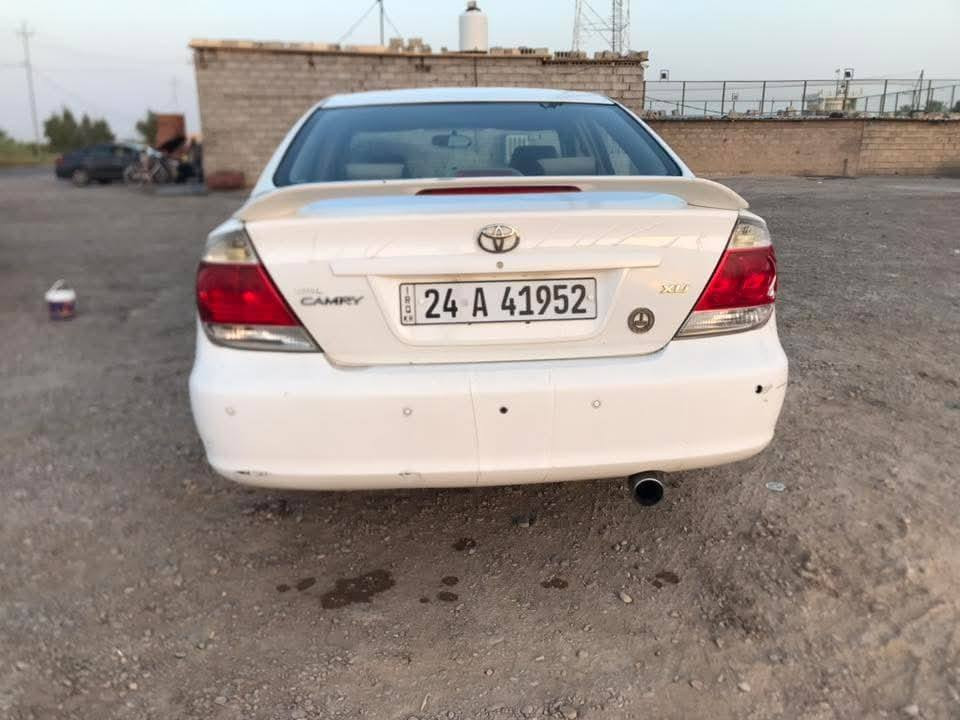 السلام عليكم
يا الله للبيع كامري ٢٠٠٥ خليجي ٤ سلندر جاهزة من كلشي كير و مكينة حدادية وكهربائيات وكلشي بيها بلادي وتخم تاير جديد تدفئة تبريد رقم دهوك وهزة جديدة وبأسمي السيارة  السعر ٩٥ وبيها مجال للاستفسار اكثر اتصل وبيك خير وادلل *********** كورك *********** مكاني بغداد الدورة
