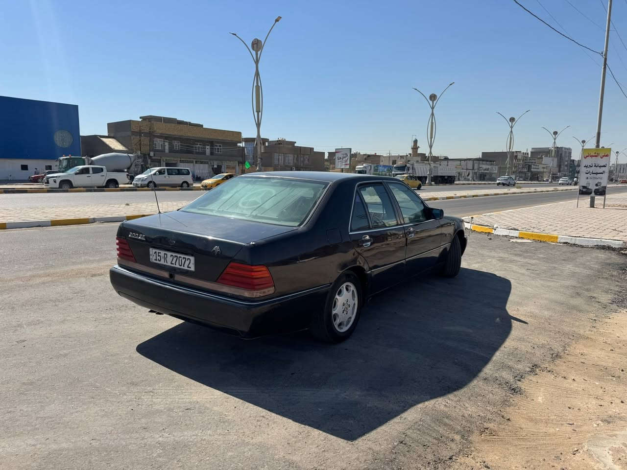 مارسدس شبح للبيع موديل 93محدث 96 مكينه جديده كير شرط كهربائيات كلها شغاله تبريد ثلج قطعتين رقم انبار تايرات صبغ عام جماليه حداديه نقص بس الخلفيه مكاني ديوانيه للاستفسار *********** السعر 55وبيها مجال
