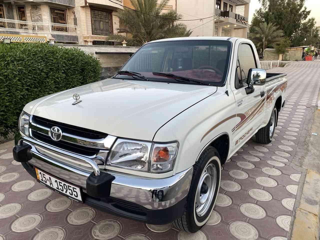 سلام عليكم للبيع بيكم تيوتا جمره تك قماره موديل 2001 رقم انبار بسمي مشروع وطني تحويل مباشر سنويه ورقم جدد سيارة مكفوله من الضربه والتصليح والخياس جديده جداًً مال جناي محرك 2700 كير محرك جدد باور ستيرن تبريد شرط ثلاج حداديه جديده تخم تاير جديد داخل احمر دبل جكمجه سعر 108 وبيها مجال مكاني كربلاء 
***********
***********
