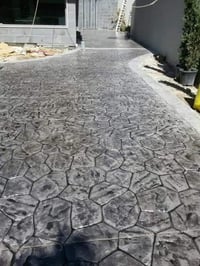 شركة الصادق  نموذج من اعمالنا ستامب كونكريت كونكريت ملون مطبوع  أجمل ط...