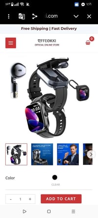 ساعة الكترونية • ايربود داخلي