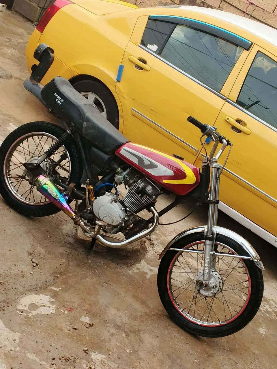 دراجة للبيع مكاني بعقوبة  كاملة مابيهة نقص بيهة فصلة تشرگ السعر 250قفل مابي مجال ***********
