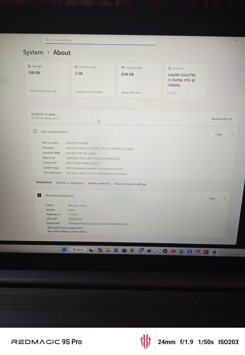للبيع لابتوب hp  مواصفات بالصور
سعرها 450 الف مكاني بغداد


**إذا كنت صاحب هذا الإعلان وتريد حذفه لأي سبب، رجاءا أرسل رسالة إلى الدعم الفني**