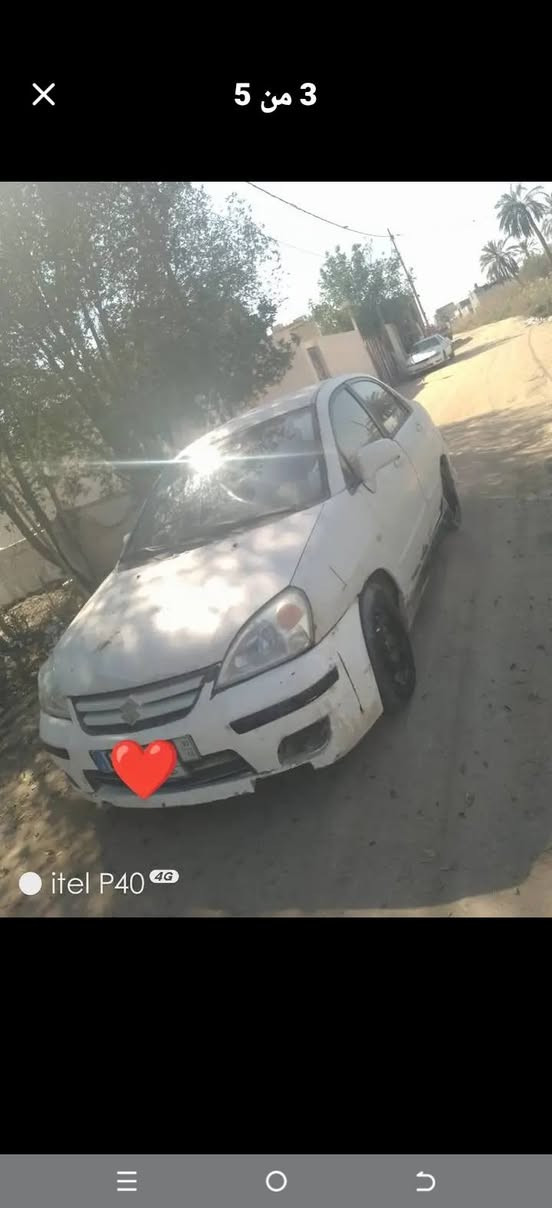 سازوكي ليانا ابيض  موديل ٢٠٠٥
سنويه ل ٢٨ 
باسم واحد بالبصره يريد تحويل 
تايرات جدد باتري وراديتر  جديد وشاشه لمس
مكينه اقتصاديه ١٨٠٠
گير ومحرك خير من الله 
سعر 33 وبيهه مجال 
مكاني بصره وراعيهه بصره
متواجد الاتصال  ع الرقم ***********
