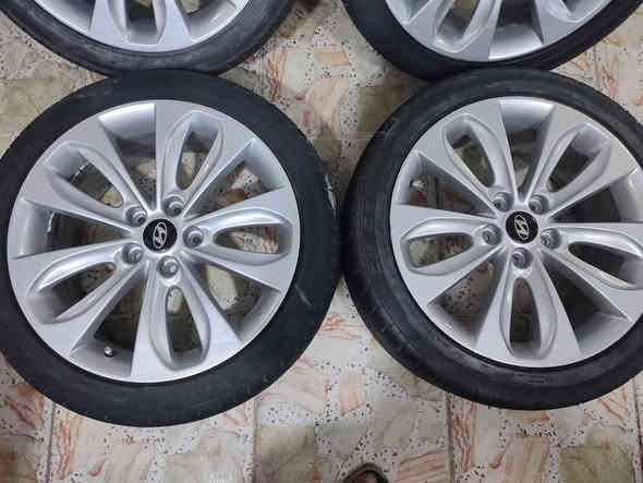 خمسه ويل كب كوري الاصلي حجم 18شرط الفحص بلبلنص لاعواج ولاتصليح مصبوغ فول نضافه يرهم سوناتا ازيرا جميع الكوري مع تخم تاير حجم 18.45.225نضافه 80بلميه بيع او مراوس السعر 275قفل مكاني نجف مكتب الرشيد ***********
