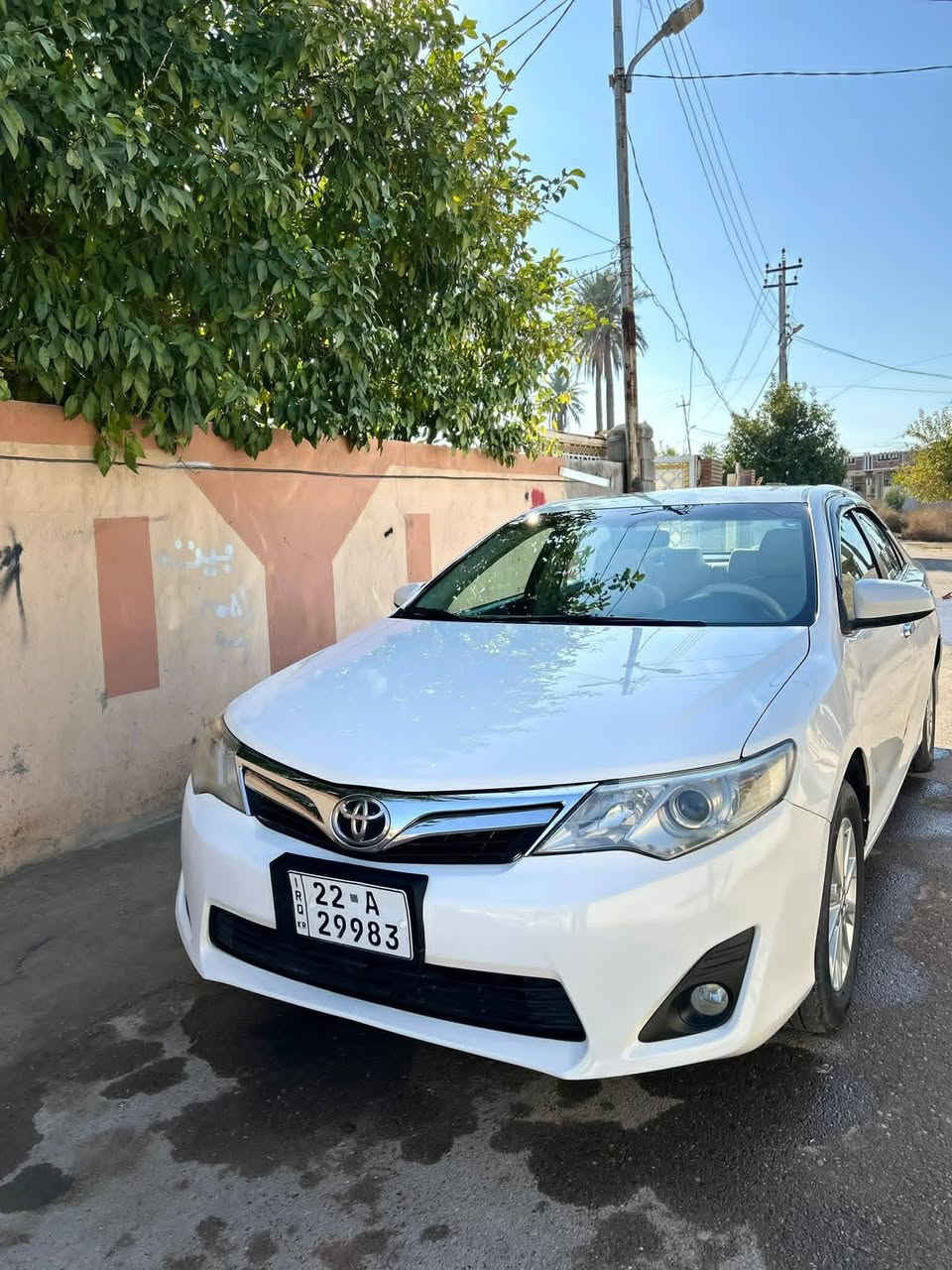 السلام عليكم.
للبيع كامري2012 نص فول  
رقم أربيل تحويل. ثاني يوم. 
السياره بيه تبديل باب من جهة السكن فقط وبيه بارد يم الجاملغ الخلفي شبر 
محرك 2500 لاتنقيص ولا تبخير 
خليجي مكان السياره صلاح الدين الضلوعية 
***********
