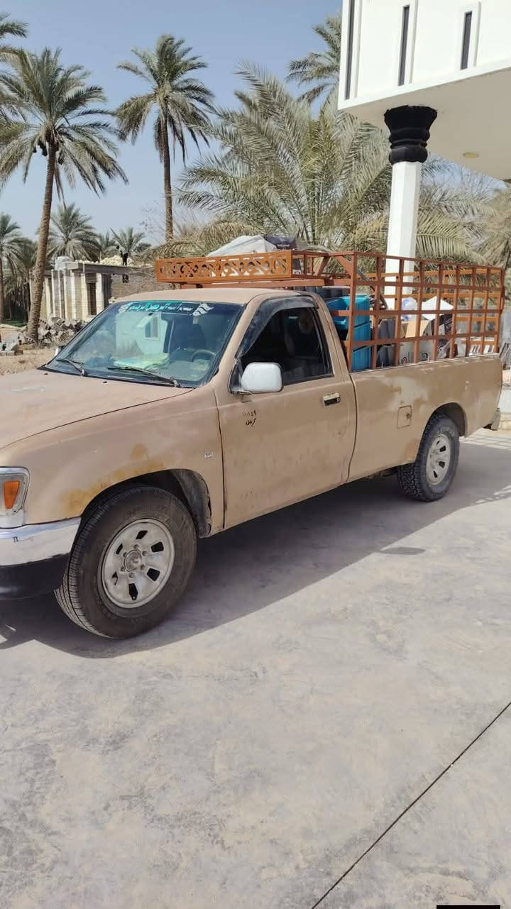 سلام عليكم بيكم تيوتا موديل 1994 السياره خير من الله كير ومحرك وتايرات وباتري جديد رقم كربلاء مداور ثاني يوم للستفسار ‏‪***********‬‏
