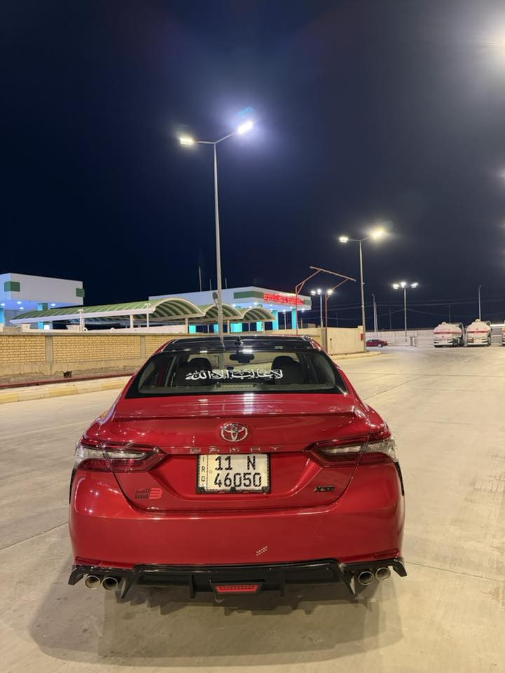 السلام عليكم 
تويوتا كامري 2022
فئة XSE
ماشية 78الف حقيقي 
فوال مواصفات من كلشي 
لون آحمر
كشنات كهرباء اثنين 
وكشنات تدفئ وتبريد
شاشة كبيرة وتحكم لمس 
نظام النورماني 
ونظام ألايكو 
ونظام الاسبورت 
بنراماا ولايت زنون ولدد ابيضّ 
ورادارت جوانب 
كشنات جلد 
دبل اكزوز 
محرك 4 سلندر بانزين مو هايبرد 
رقم بغداد هزة وسنوية جديدة تحويل ثاني يوم 
حادثة جاملغ وباب فقط بدون تبديل فقط مصبوغات 
بدون دواخل بدون ايرباك ايرباكاتة كلة سليمة 
رقم الهاتف ***********
