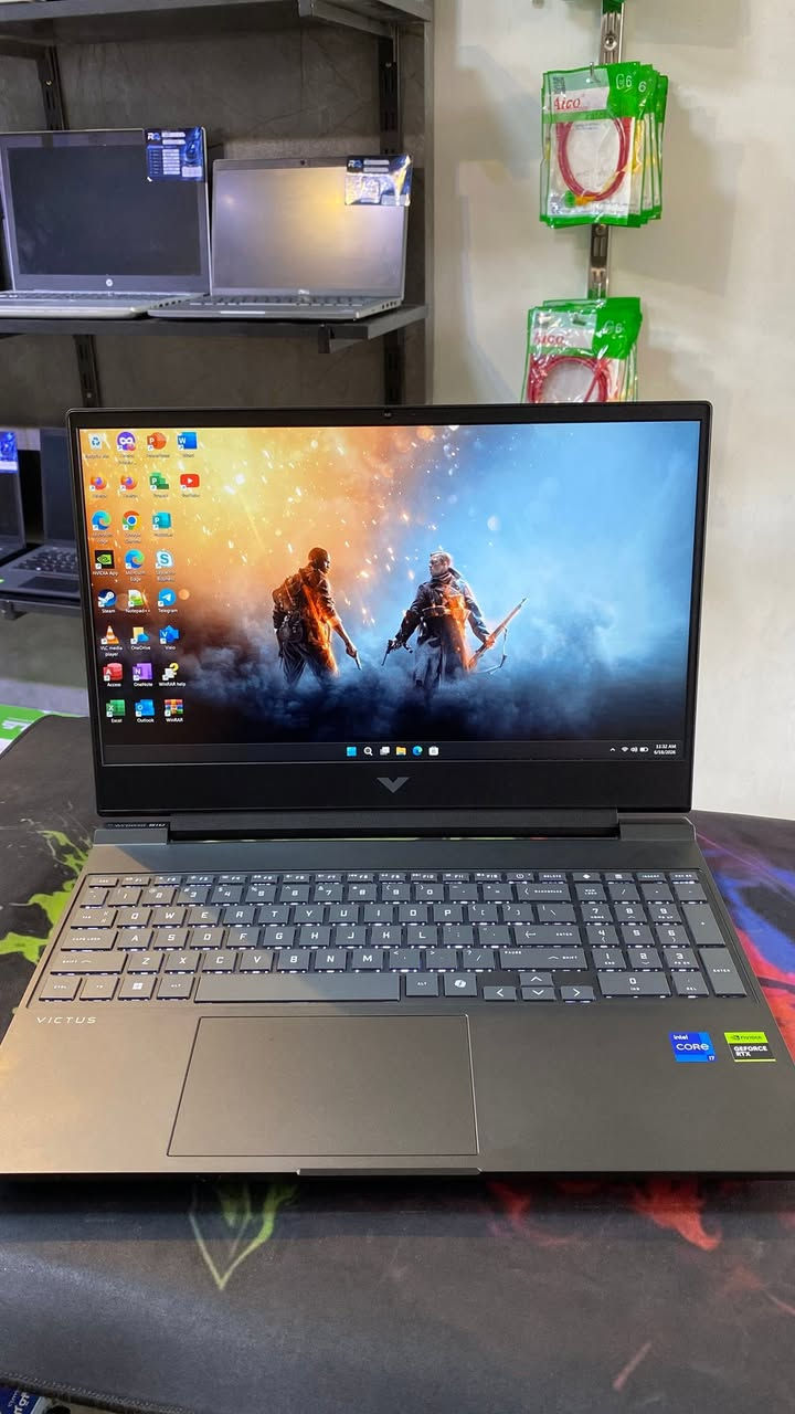 HP VICTUS FA-152346TX
Cpu:Intel Core i7-13620H

Ram:16GB DDR5 5200Mhz (قابل للتطوير)

Hard:1TB SSD NVMe

Gpu:NVIDIA  RTX 5060 8GB GDDR7

Screen:15.6 FHD IPS 144Hz

السعر 1,550,000
للتواصل :  ***********
باقية اخير قطعتين و السعر ابد ما بي مجال 
متوفر اخير قطعتين التواصل واتساب فقط

