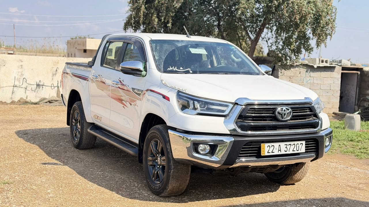 السلام عليكم على بركة الله للبيع تيوتاهايلوكس 2022فول مواصفات بصمه اوتماتيك ماشيه68وضع الشركه تايرات شركه جديده بمعنى الكلمه رقم اربيل للاستفسار عل هاذا الرقم***********مكاني واسط الشحيميه
