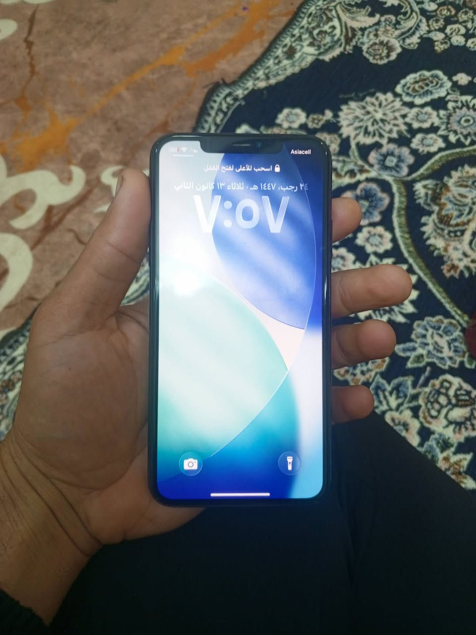 ايفون 11 برو ماكس امريكي
نظيف حيل كل شغال فقط فطر بل ظهر 
بطارية 88 وتر برو 
السعر 300
حله شارع 80
‏‪***********‬‏
