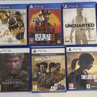١٠ اقراص ألعاب ٦ اقراص ps5 ٤ اقراص ps4 اقراص جديد كلش على كد ختمة فقط ...