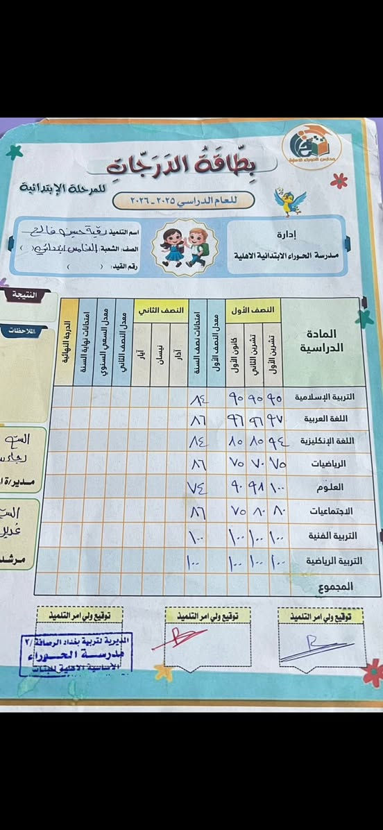 ♥️يعلن ادارةً معهد الميار لتدريس الخصوصي نظام تدريس حقيبه كامله  يوميا 3 محاضرات مع تحضير الواجبات  والامتحانات ومتابعه الطالب يوميا حقيبه كامله.من الاول للخامس 50 السادس 75 الاول والثاني 75 الثالث 125 الف حقيبه كامله. كل مدرسه ماده اختصاص  العنوان البلديات خلف مخازن الاسمنت توجد خطوط نقل ⚫️⚫️للتواصل ***********
