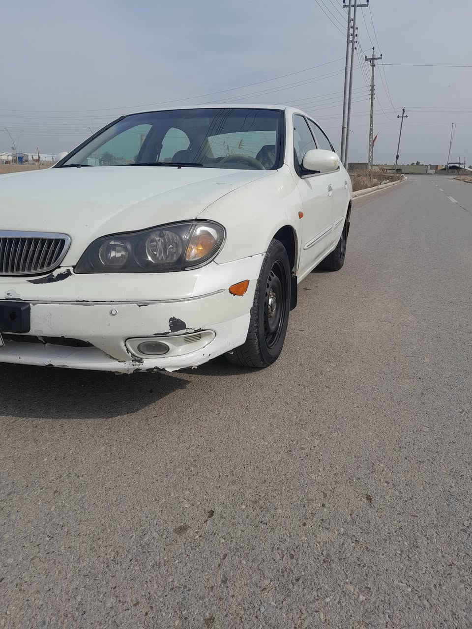 السلام عليكم 
نيسان مكزما مديل 2000
رقم بغداد تحويل مباشر 
كير مكينه مكفولات 
حجم المكينة 3000
صدر نص عمر 
كهربائيات بلاديه كله شغاله 
تبريد ثلج 
السيارة بلاديه كله بيه طخه يم قبق البانزين بدون دواخل 
شواصي لغود تكم حوض مكفولات السيارة خير من الله شرط ترايك وين متريد مكاني ديالى الخالص السعر 45 وبيها مجال ***********
