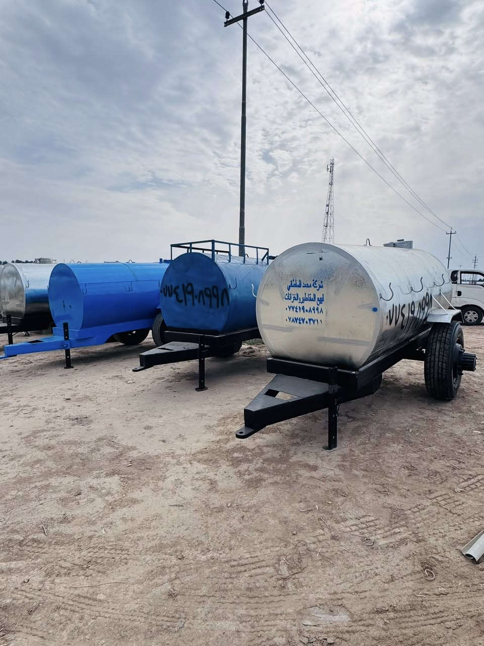 مقطورات والخزانات بكافت الحجام  والتانكيات للبيع مغلون درجه اولى دنكير تاير 22 شاصي بلادي السعه 5000 او 3500

المكان الشوملي قرب السريع الدولي على الشارع العام قرب المحطه البهاء مدخل الشوملي

للاتصال على الارقام

***********

***********

توجد خدمات توصيل لكافه المحافظات
