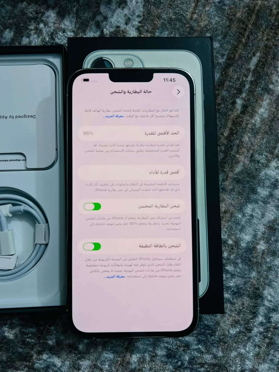 السلام عليكم ايفون 13 برو ماكس لون ابيض ذاكرة 256 🔥 بطارية 86 / الجهاز شرق اوسط لا مفتوح ولا معله وتر بروف / هاتف *********** ☎️

