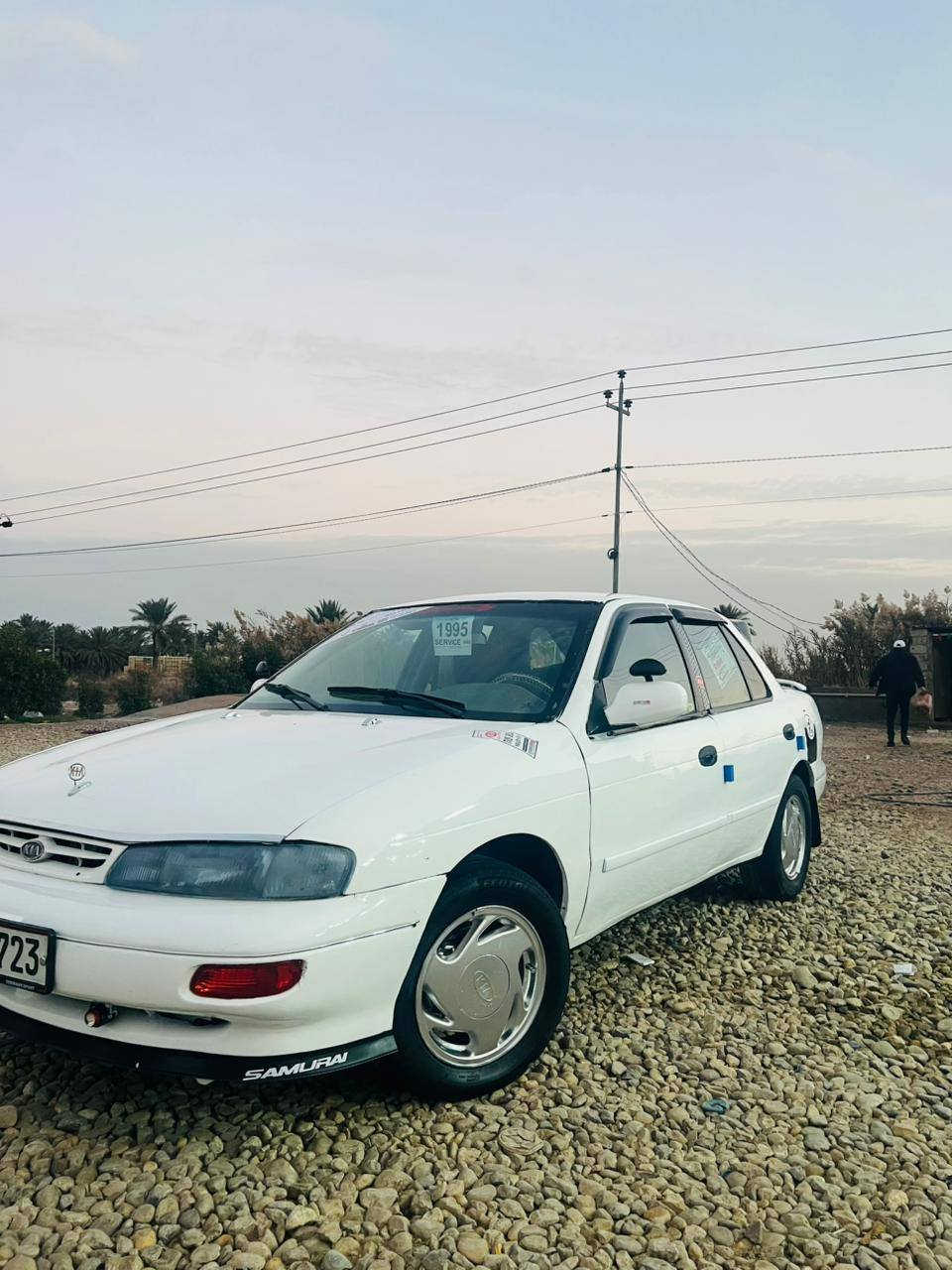 كيا سيفية للبيع
موديل 1996
كير اوتماتيك 
رقم بغداد دولي 
سنوية مشروع وطني 
هزة جديد 
تخم تاير جديد 
كهربائيات كله شغاله 
كفالة عامة من ضربة وكص 
صبغ جمالية فقط 
مكينة مسكر 
صدر أمامي وخلفي جديد 
***********
مكاني بابل شوملي 
السعر 37 بيه مجال بسيط
