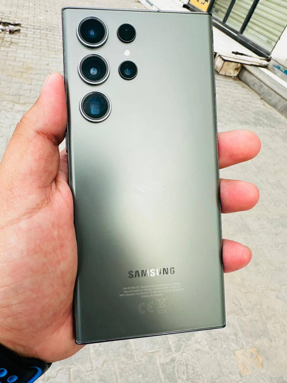 📱سامسونك s23 ultra. للبيع او مراوس 🔥
🛑يدعم ميزة تسجيل 💿مكالمات💿 بلادي📻
اللون زيتوني خطين عربي شرق اوسط عربي 🫆🫆
الذاكرة 512 📥💸 العشوائية 12 
بطارية 5000 🔋تنسه الشحن شرط
جهاز نظيف وكالة وطني الكارتونه ضاعت 🩸
السعر 790 💵مكاني كربلاء 
هاتف 📞 ***********📞
