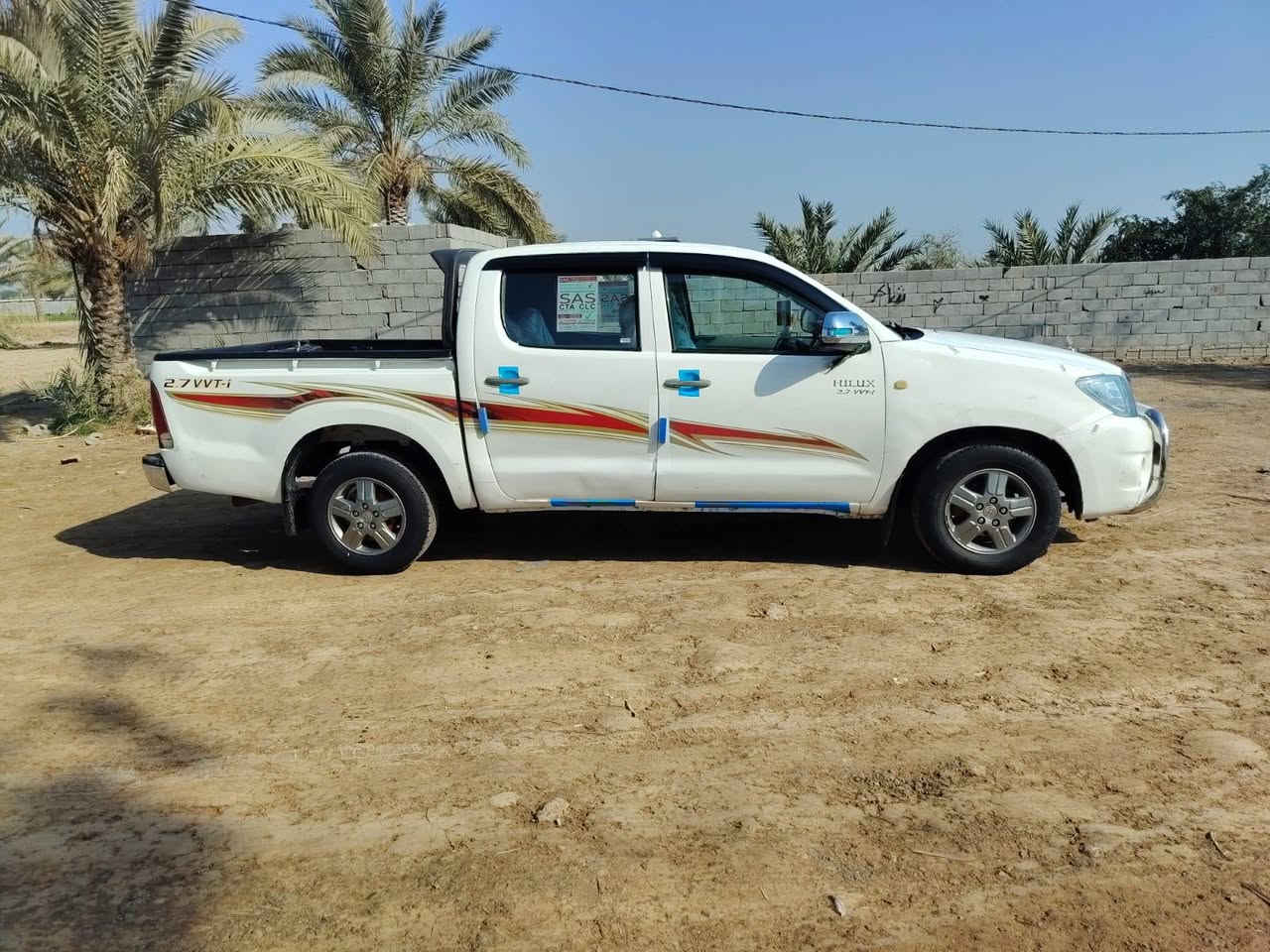 هايلوكس 2010 تجيه جهت العبري وصبغ رقم انگليزي مميز سنويه لل2030 هزه جديده  تحويل مباشر شرط كير عادي السعر 110 بيهه مجال مكان سيارة واسط الصويره شارع المطار ***********
*********** @إشارة
