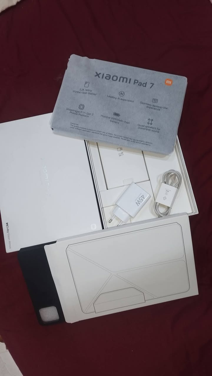 ايباد شاومي باد 7
كامل ملحقات
للبيع او مراوس 
ذاكره 256
السعر370
ديوانية مركز
***********
