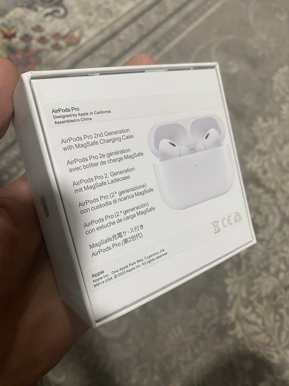 السلام عليكم
ايربود برو٢|AirPods Pro 2
اصليه شرط
فتح كارتون فقط غير مستخدمه
شرط الفحص 
كاملل ملحقااات
بدون اي مشاكل
تفحص كدام المندوب يله تنطي الفلوس
واعيد شرررط الفحص
السعر ٧٥ وبيها مجال للطيبين
رقمي ***********
مكاني كربلاء
موجود توصيل.

