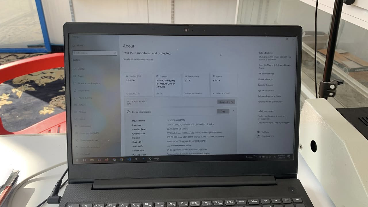 السلام عليكم
لابتوب لينوفو ideapad3  للبيع
معالج : i5 الجيل العاشر 
رام : 20G
الهارد١ : 1T HDD
الهارد ٢: 256G ssd
كارت الشاشة نيفيديا  2G
الشاشة FHD
كيبورد عربي انكليزي 
النظافة 100%

مكاني ديالى - بعقوبة ويوجد توصيل
للتواصل والاستفسار على الرقم ***********
