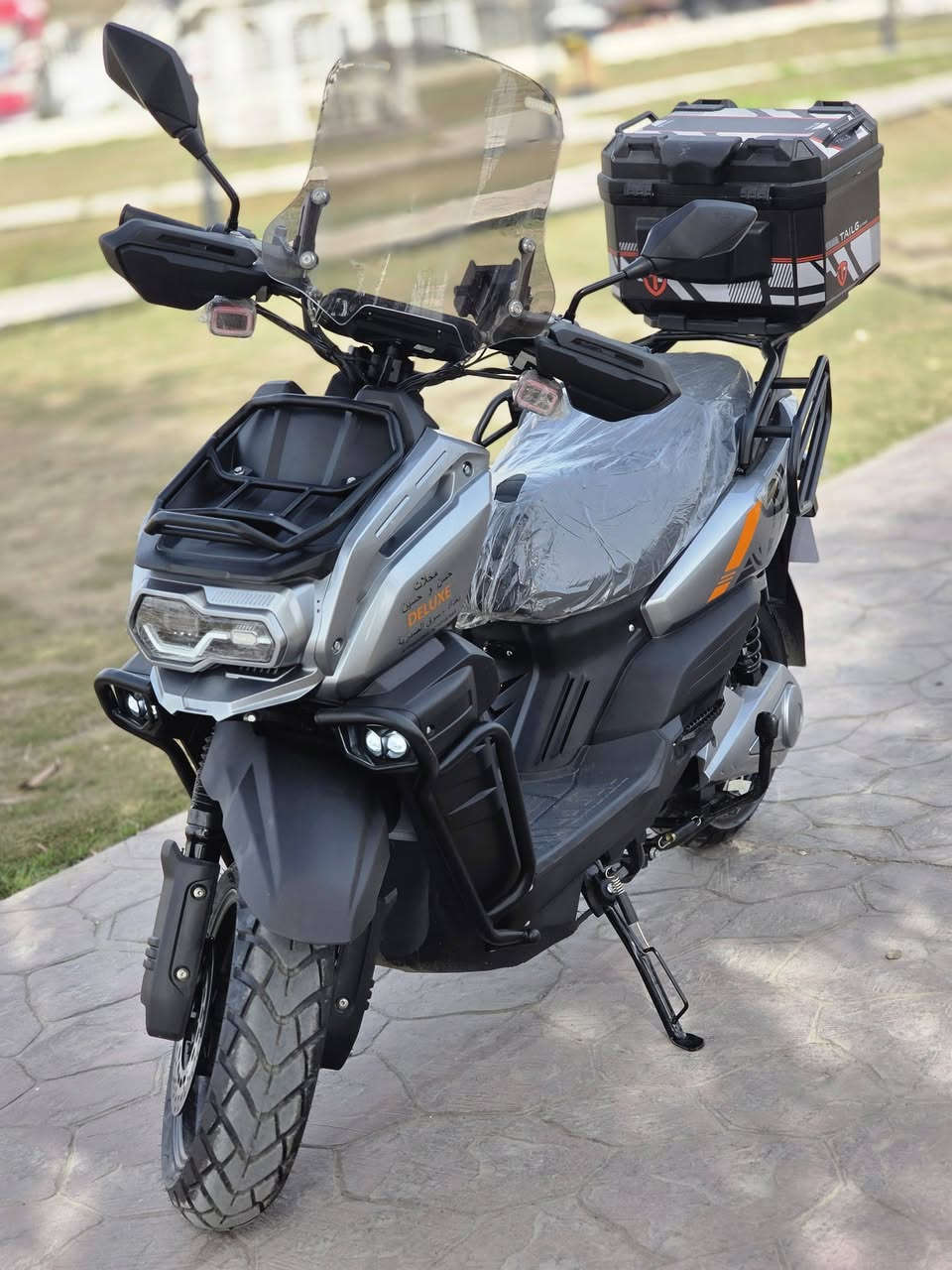 السلام عليكم 
دراجة شحن اباجي 
٧ بطاريات 
ملف ٣٠٠٠
دراجة جديدة زيرو 
وصل شراء موجود 
***********
