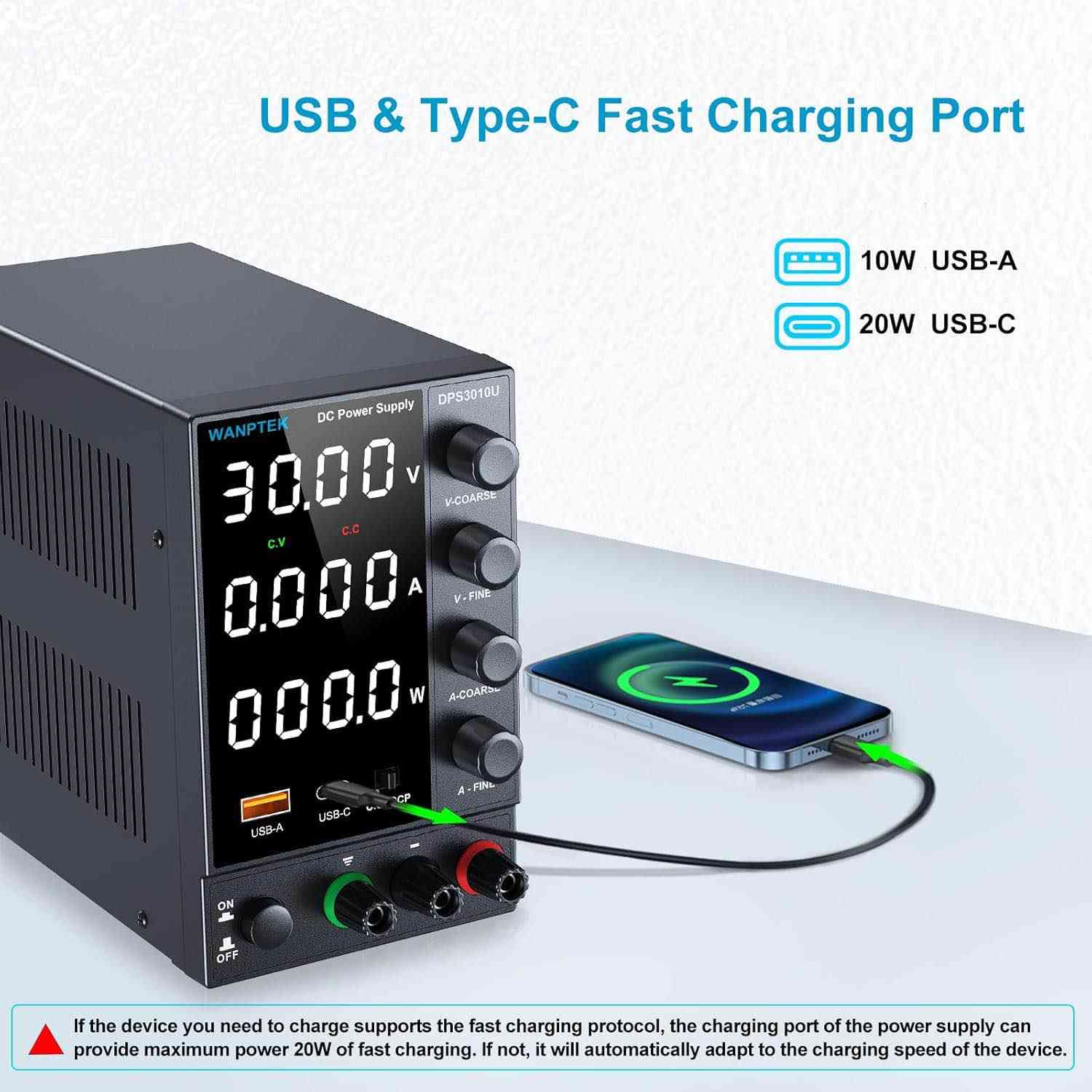 Power Supply (0-30V, 0-10A)
پاوەرسپلای بە هێزی (0-30) ڤۆلت و (0-10) امپیر
نوێ بەکارنەهاتوو 
مارکەی NANKADF
نرخی 55 هەزار

Laboratory Power Supply (0-30V, 0-5A), DC Adjustable Power Supply with 4-Digit LED Display (Transmitter Adjustment Button/Output Switch), Black رانية, السليمانية


**إذا كنت صاحب هذا الإعلان وتريد حذفه لأي سبب، رجاءا أرسل رسالة إلى الدعم الفني**