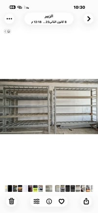 متاح رفوف حديد الدرجه الأولى ارتفاع  3 متر عرض 3 متر  نزال 60 س م 15 ر...